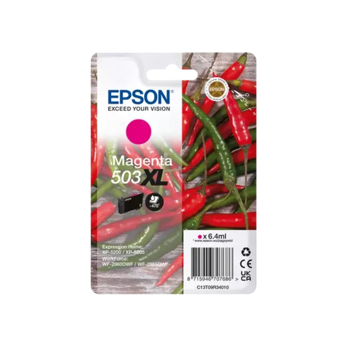 Cartutx tinta original Epson 503XL magenta C13T09R34010