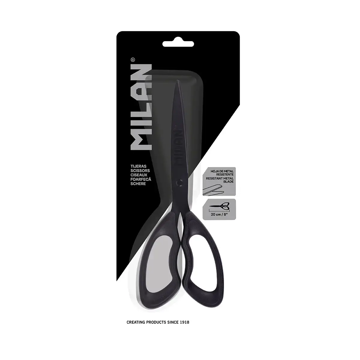 Tisora 20 cm negra Milan Shadow BWM10537DW