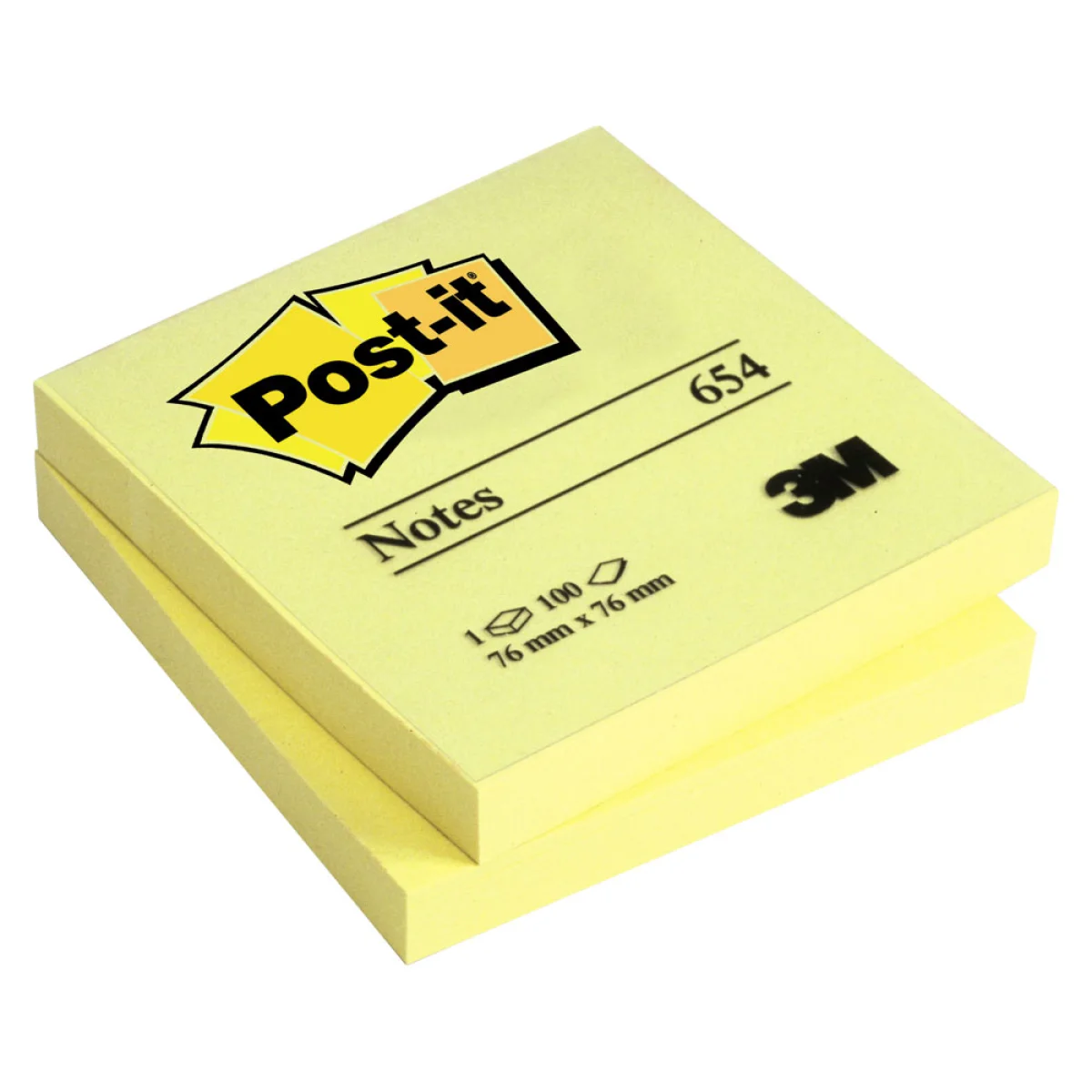 Notes adhesives color groc 76x76 Post-it 654