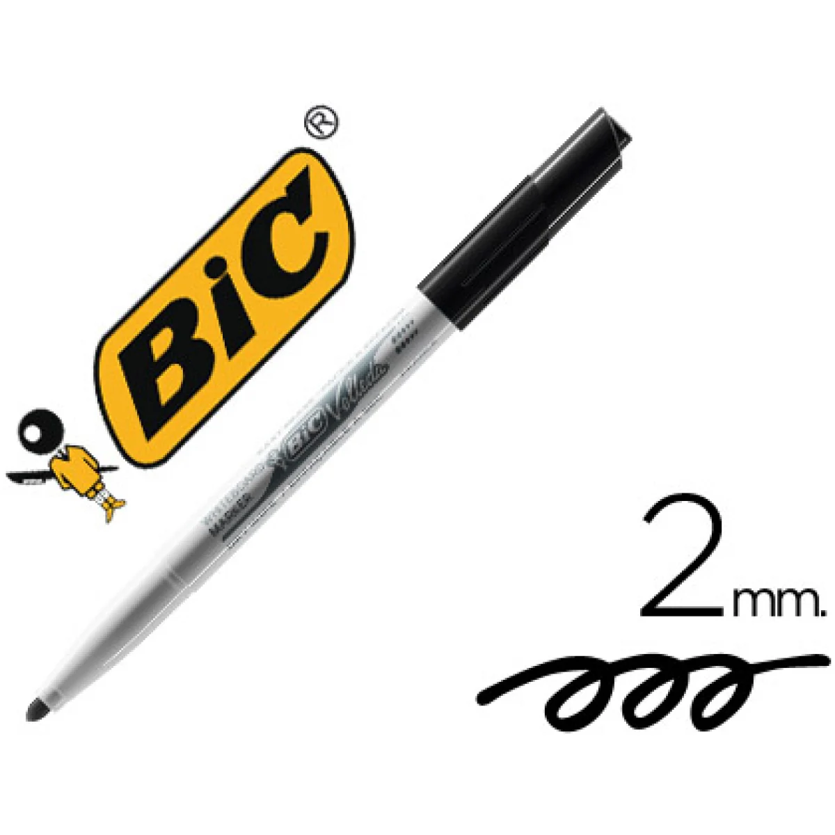 Retolador velleda negre Bic 1741 09