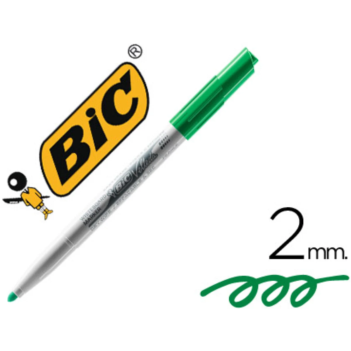 Retolador velleda verd Bic 1741 02