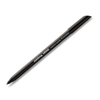 Retolador negre Edding 1200