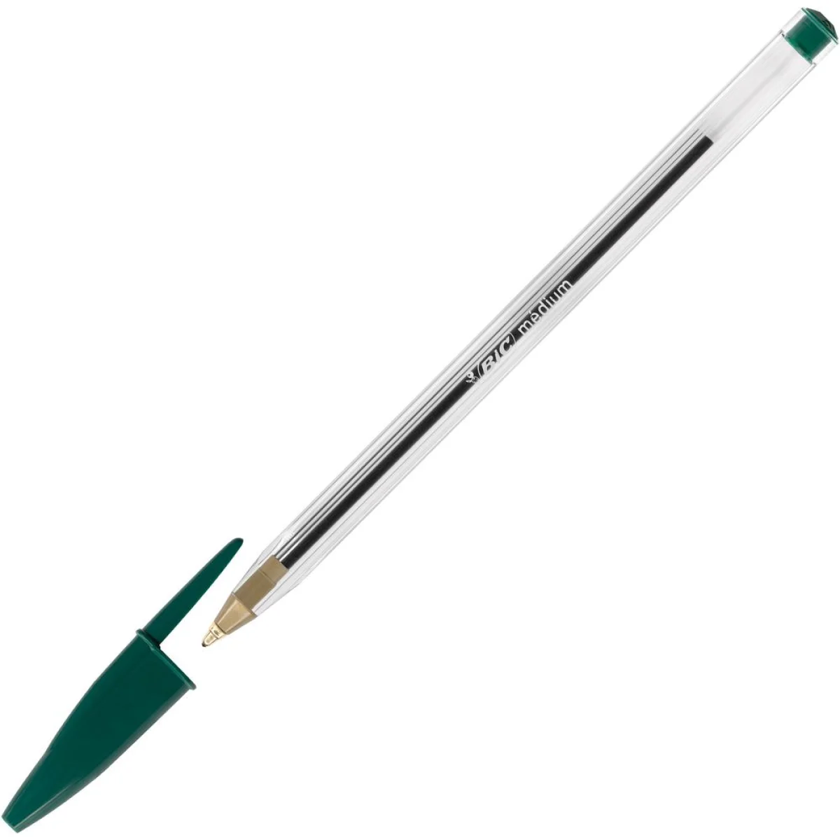Bolígraf cristal color verd Bic