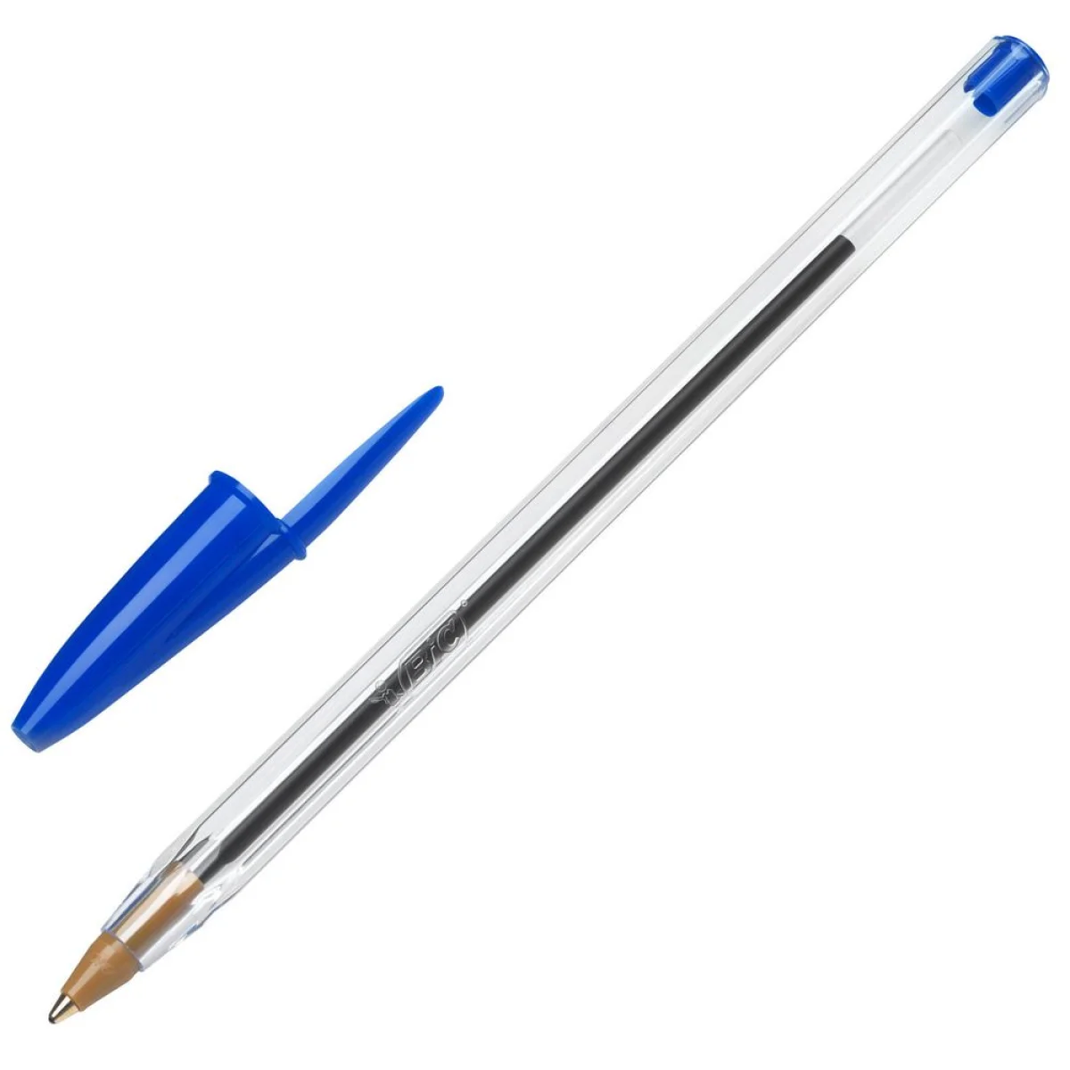 Bolígraf cristal color blau Bic