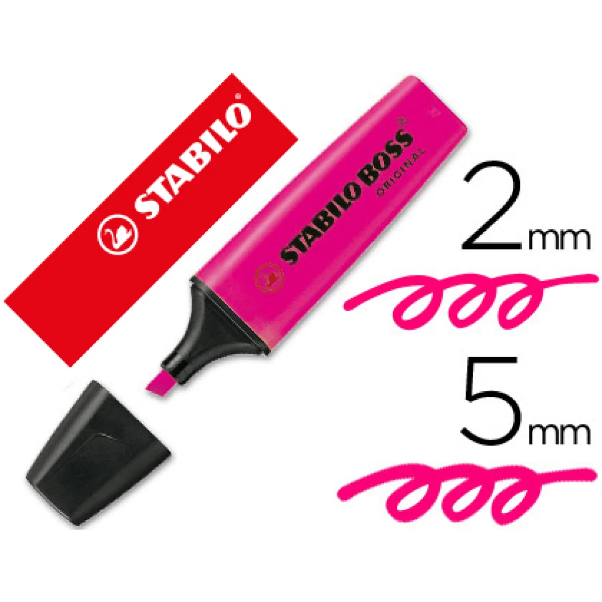 Fluorescent rosa Stabilo Boss original