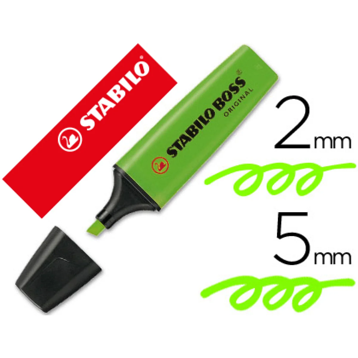 Fluorescent verd Stabilo Boss original