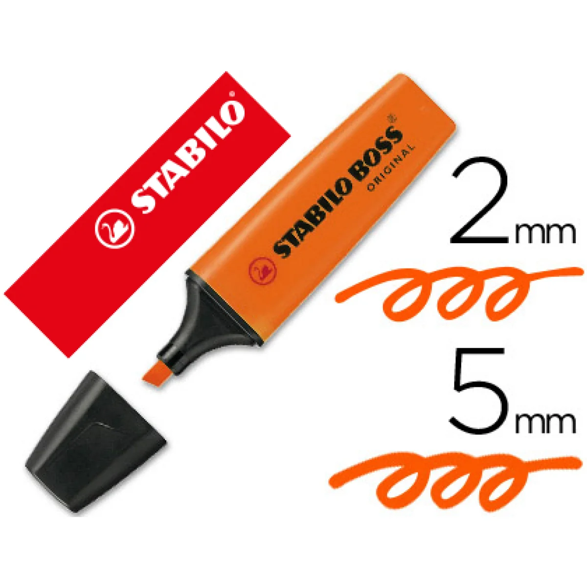 Fluorescent taronja Stabilo Boss original