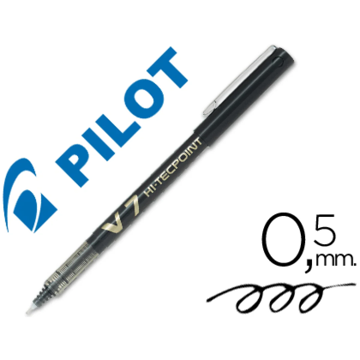 Retolador negre 0,7 mm Pilot V7