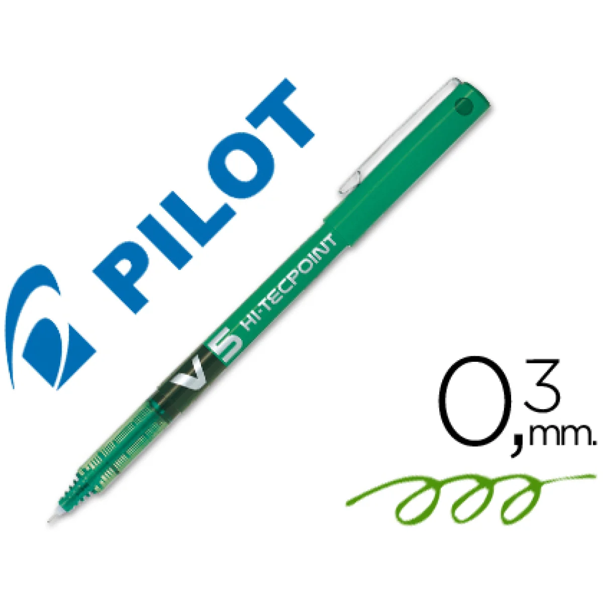 Retolador verd 0,5 mm Pilot V5