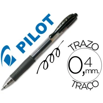 Bolígraf tinta de gel color negre Pilot G2