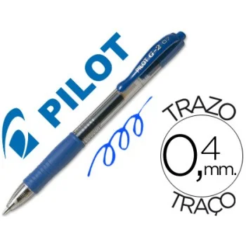 Bolígraf tinta de gel color blau Pilot G2