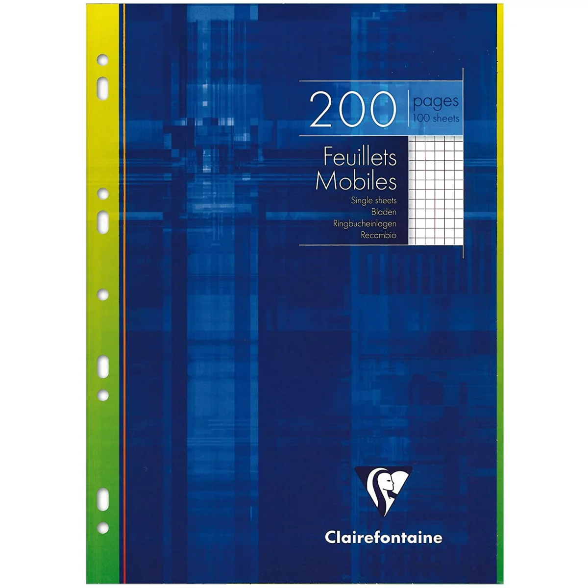 Fulls A4 5x5 blanc 90g Clairefontaine -p. 100-
