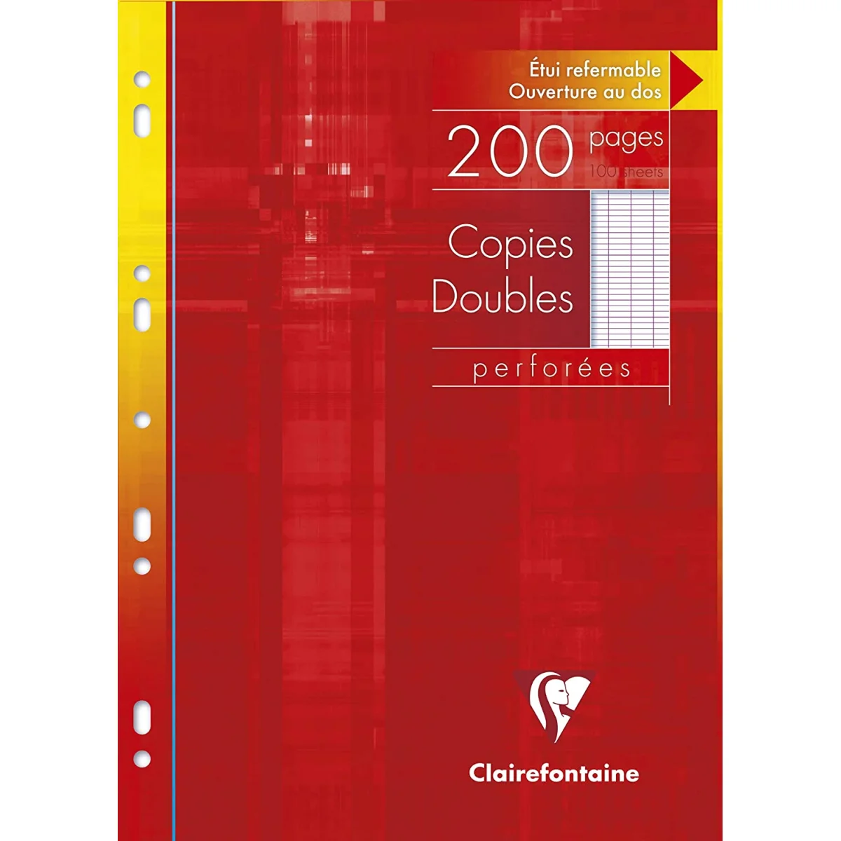 Fulls A4 doble seyes blanc 90g Clairefontaine -p. 100-