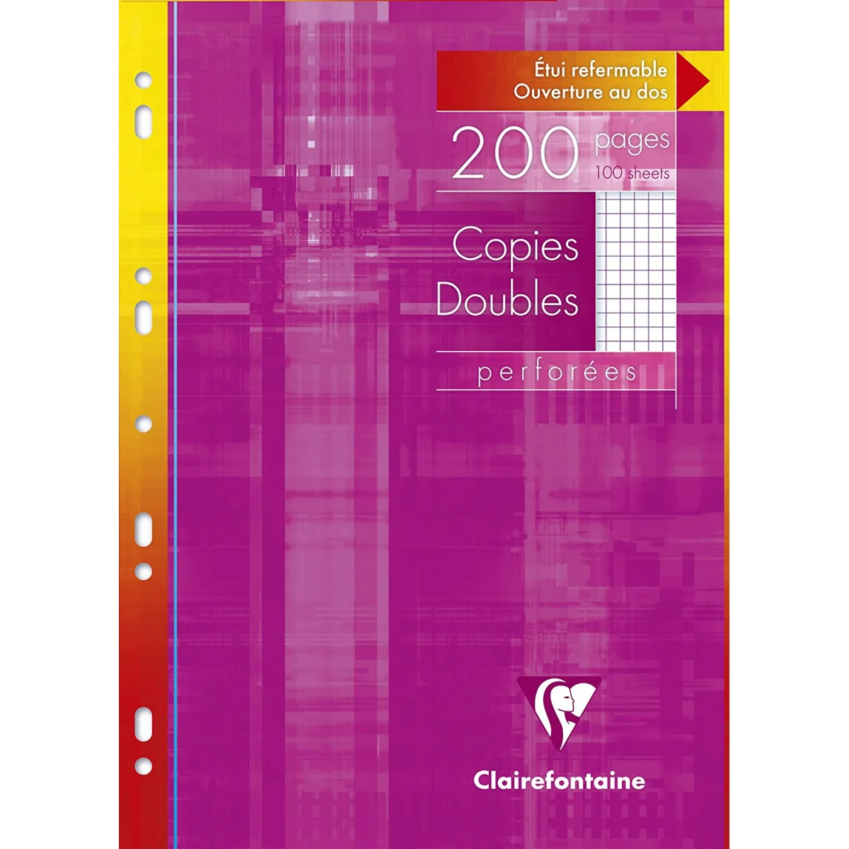 Fulls A4 doble 5x5 blanc 90g Clairefontaine -p. 100-