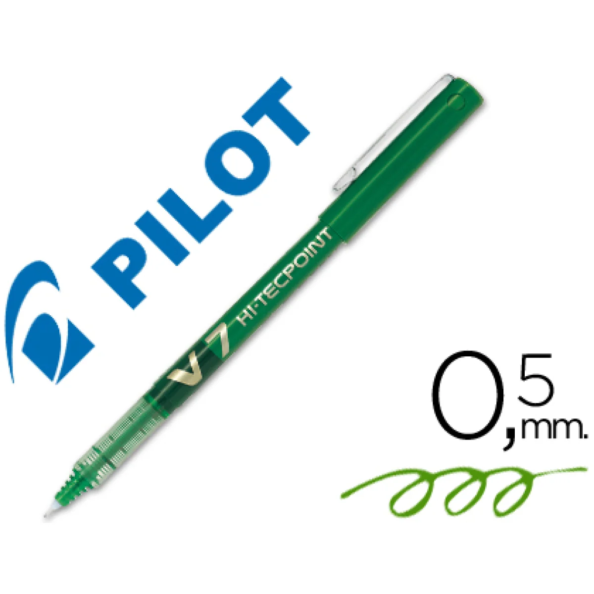 Retolador verd 0,7 mm Pilot V7