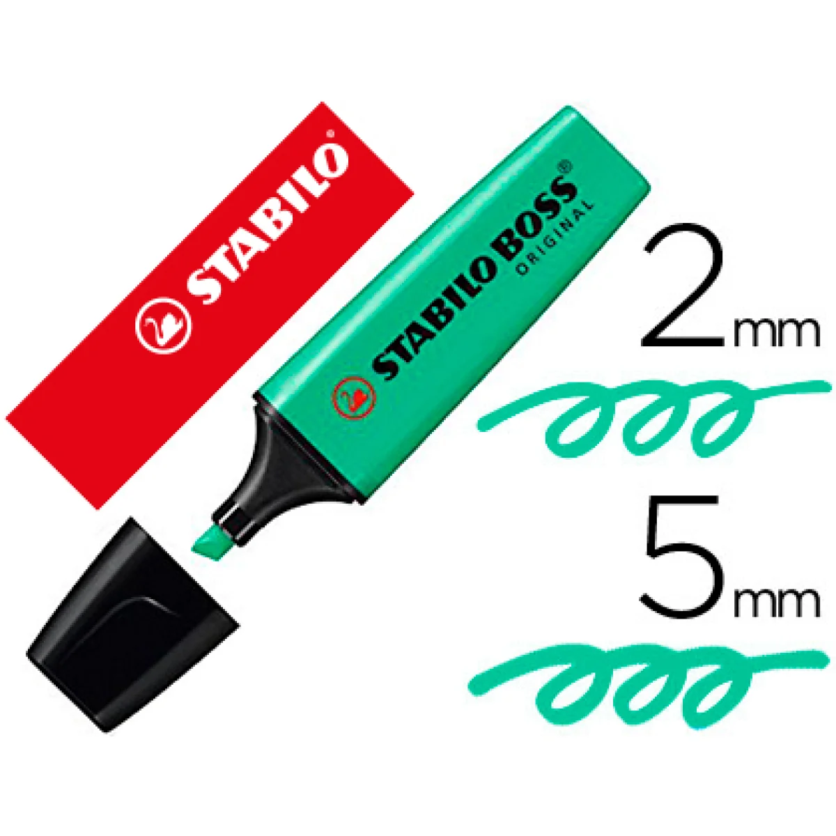 Fluorescent verd turquesa Stabilo Boss origi