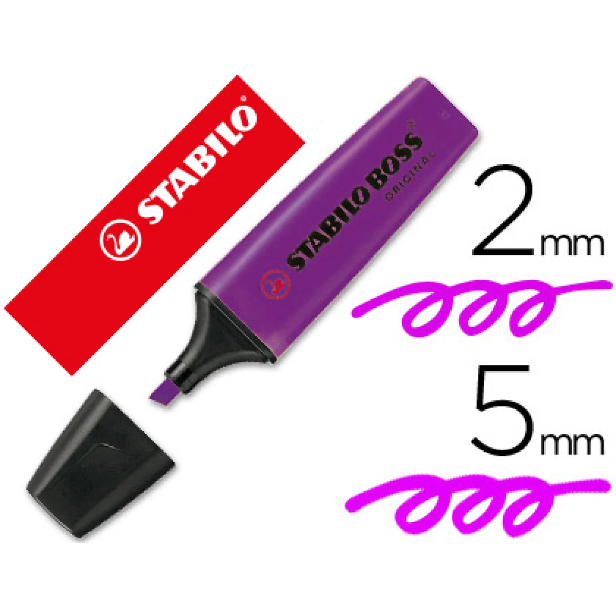 Fluorescent violeta Stabilo Boss original