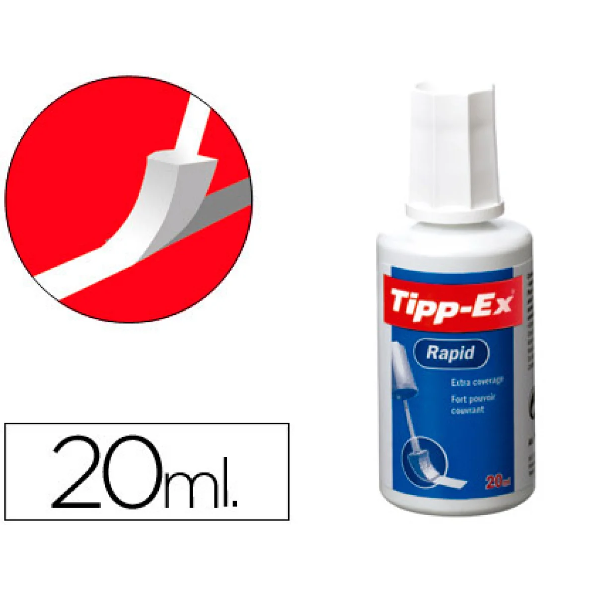 Corrector pinzell escuma 20 ml Tipp-Ex Rapid
