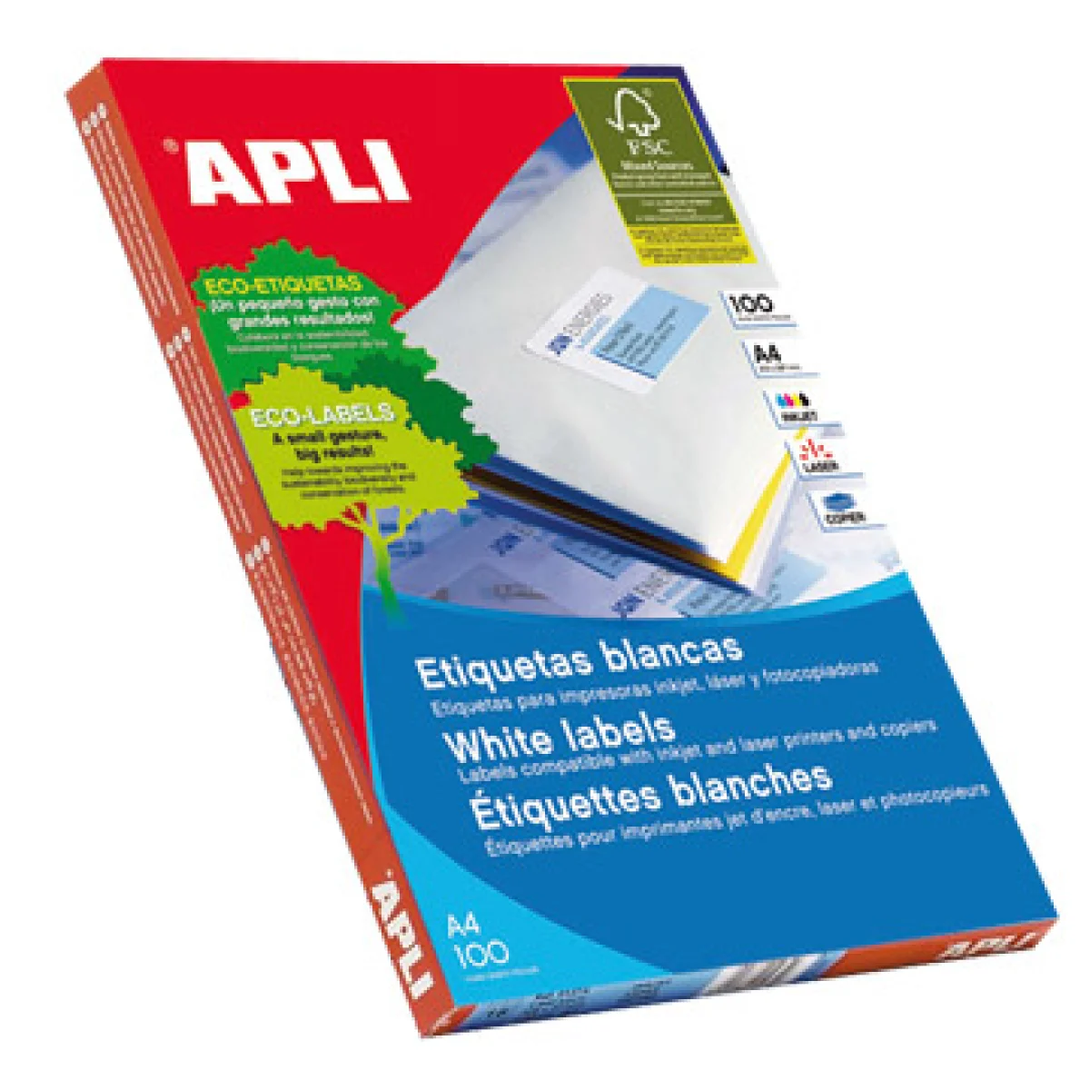 Etiquetes A4 99,1x67,7 Apli 02420 -c 100-