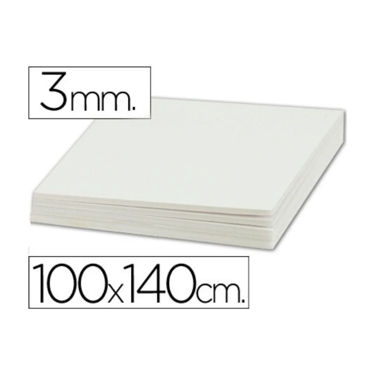 Cartró ploma 140x100 3mm classic blanc Canson