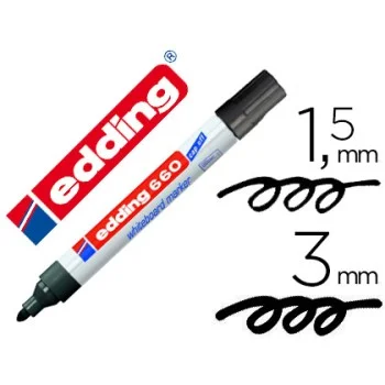 Retolador velleda negre Edding 660