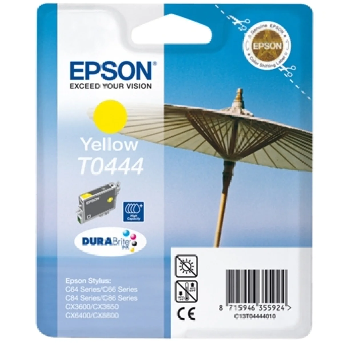 Cartutx tinta original Epson T0444 groc