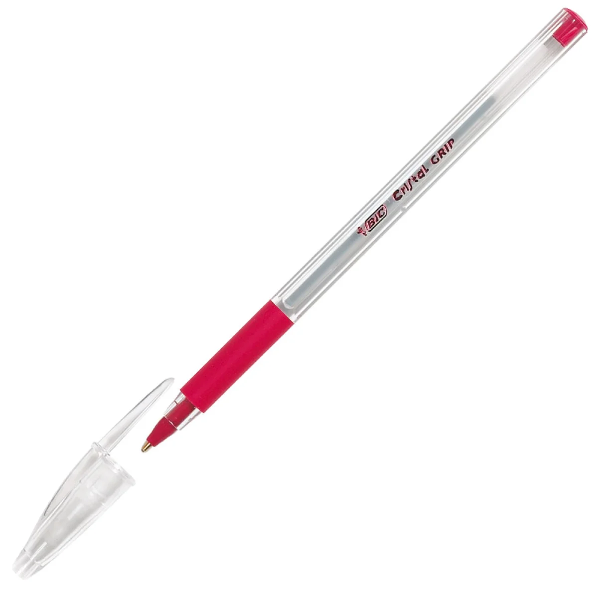 Boligraf cristal Grip color vermell Bic