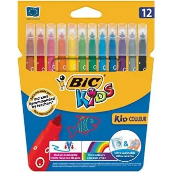 Retolador colors Bic Kids punta mitja -p 12- 9246623