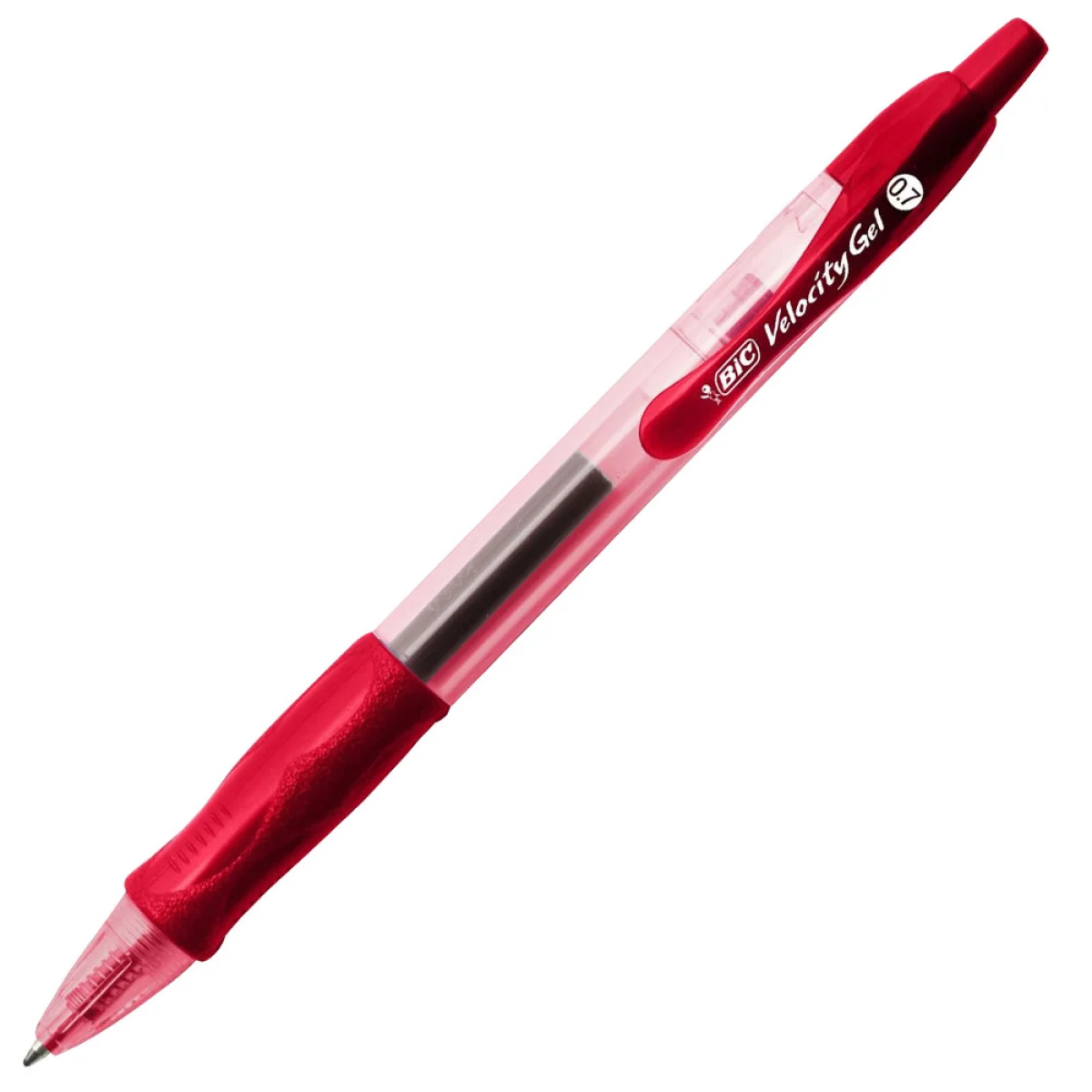 Boligraf tinta de gel retràctil verm Bic Velocity