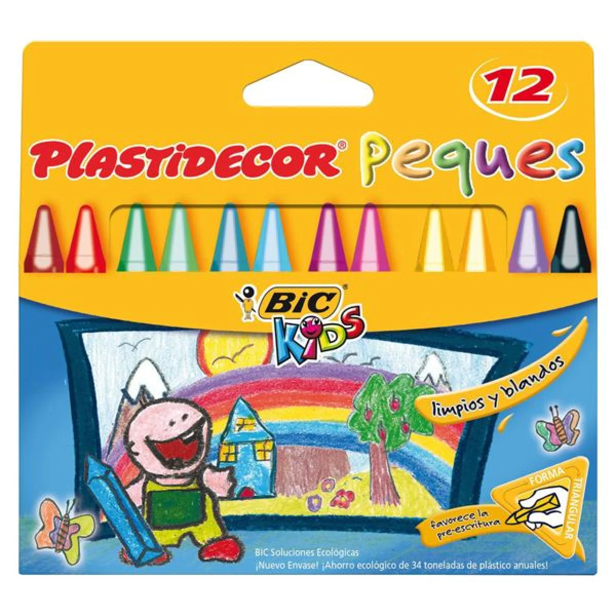 Barres plàstic colors Bic Plastidecor Peques -estoig 12-