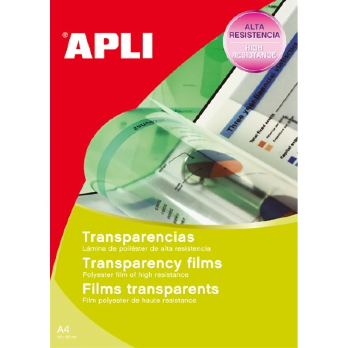 Transparencia ink A4 Apli 1061 -c 100-