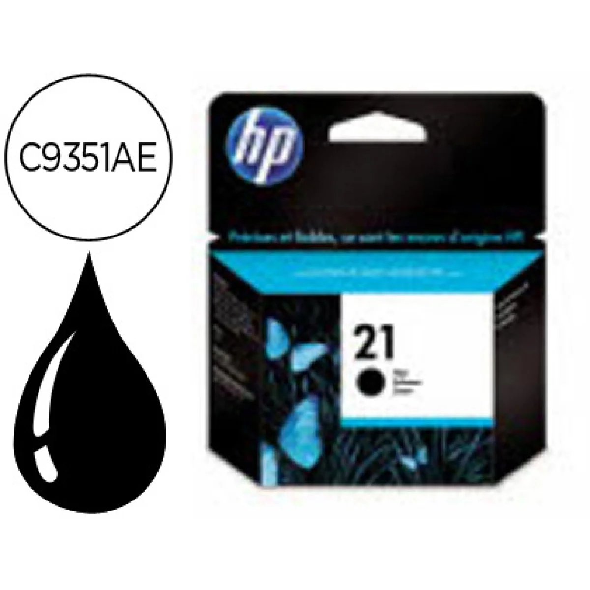 Cartutx tinta original HP 21 C9351AE negre