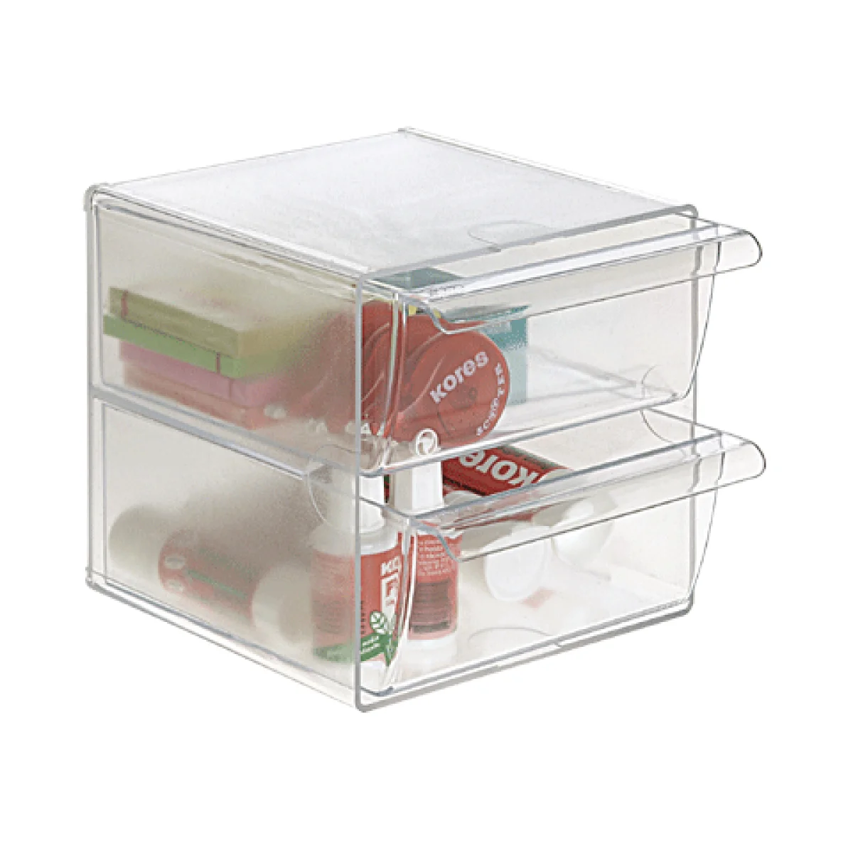 Arxiu cubo 15x15x15 2 calaixos cristal Archivo 2000 Archicubo