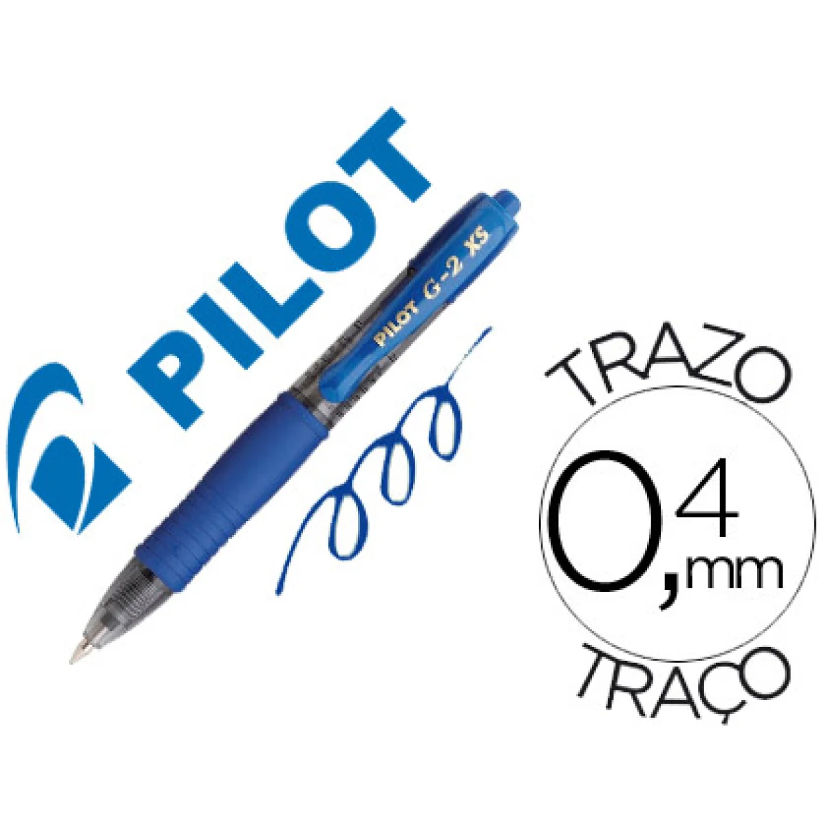 Bolígraf tinta de gel color blau Pilot G2 XS Pixie