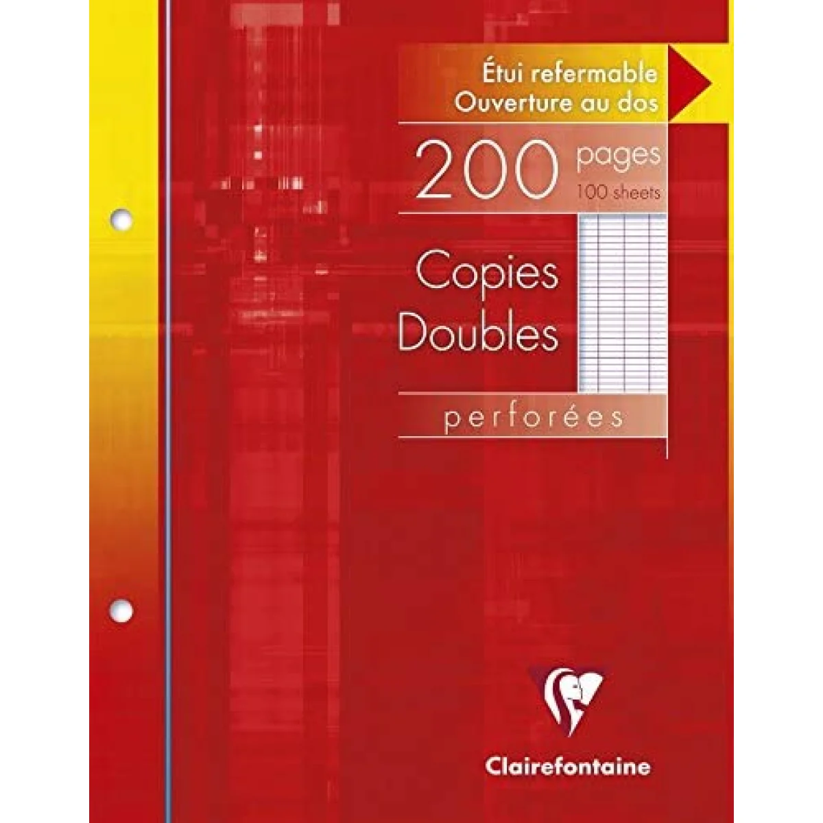 Fulls 17x22 doble seyes blanc 90g Clairefontaine -p. 100-