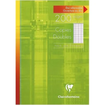 Fulls A4 doble seyes blanc 90g no perforats Clairefontaine -p. 100-
