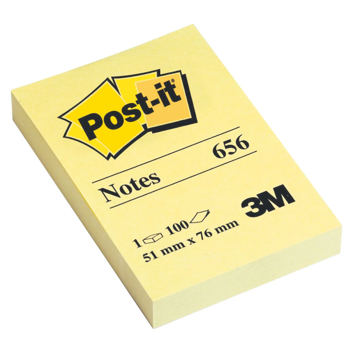 Notes adhesives color groc 76x51 Post-it 656