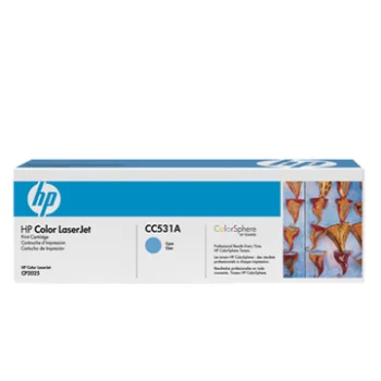 Toner original HP 304A CC531A cian