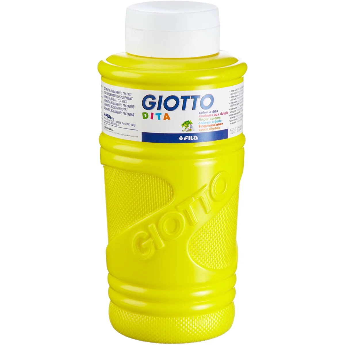 Pintura per dits groc 750ml Giotto
