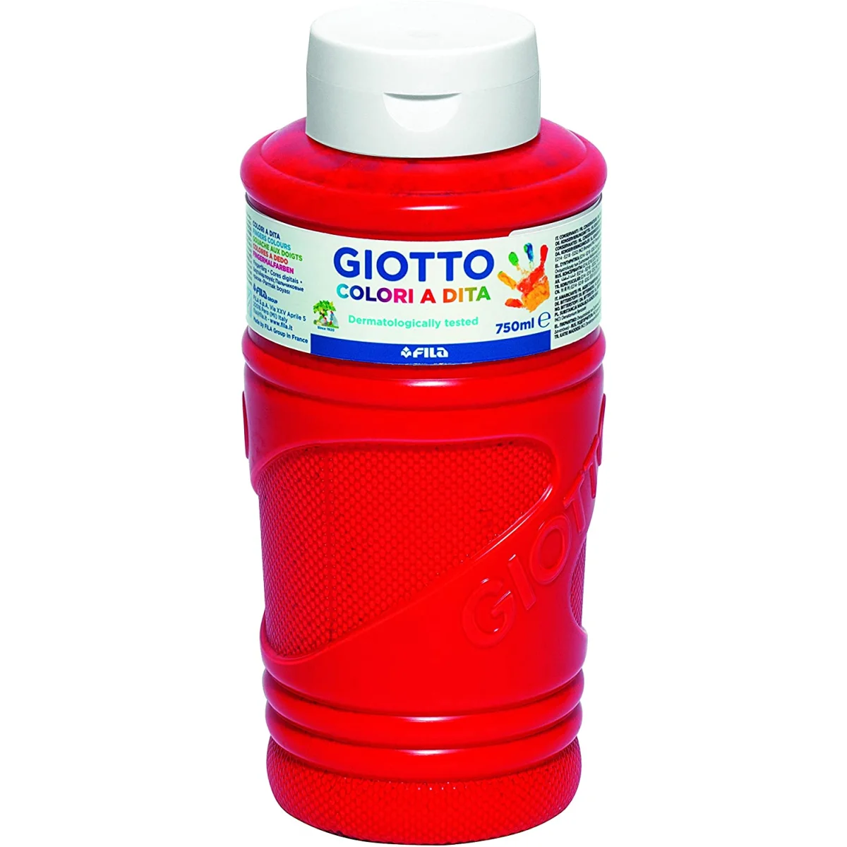 Pintura per dits vermell 750ml Giotto