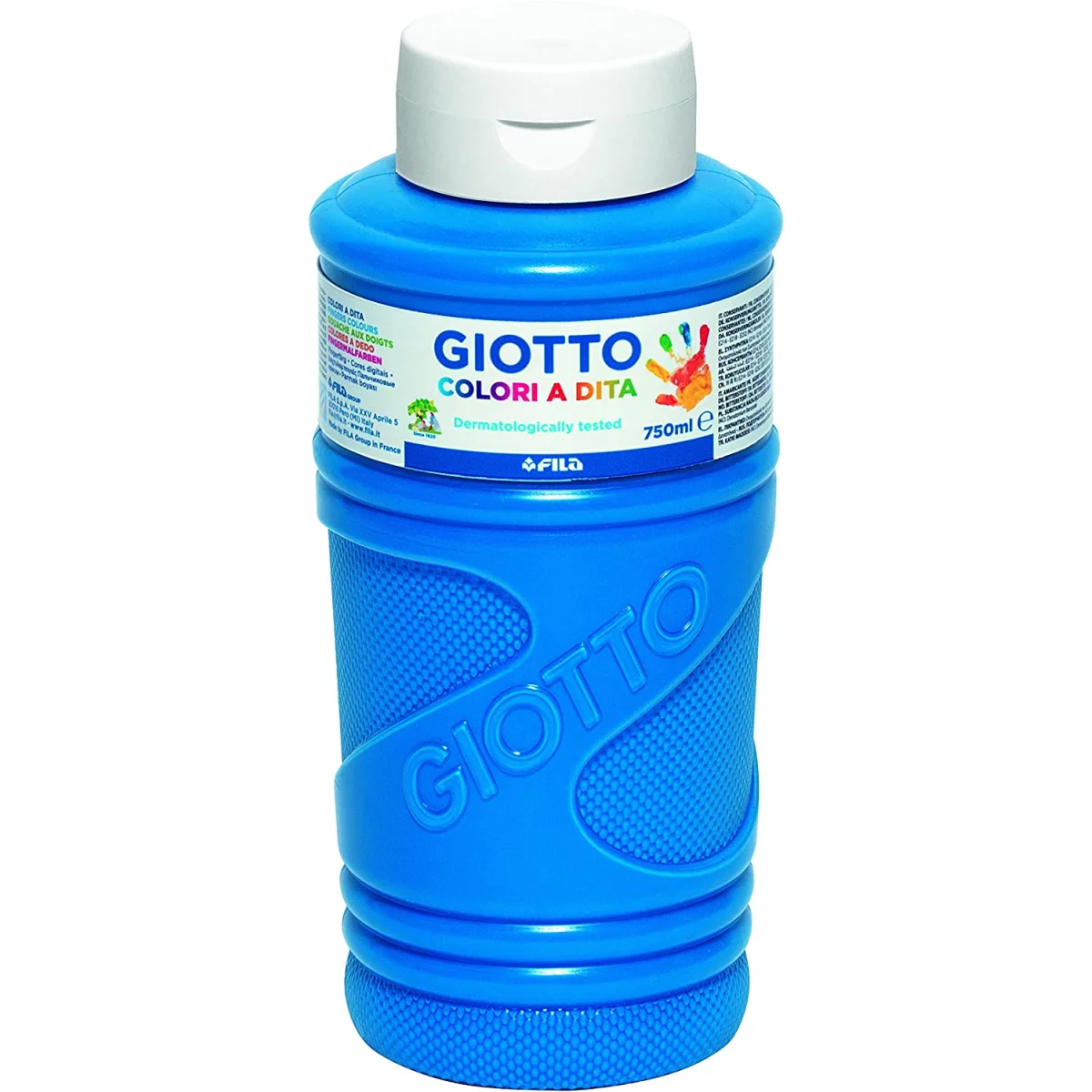 Pintura per dits cian 750ml Giotto