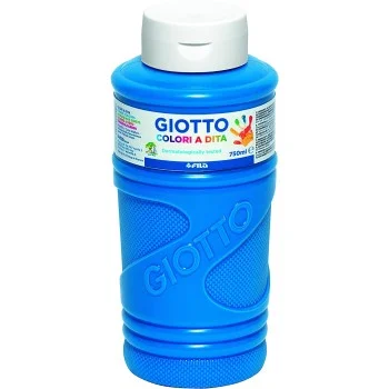 Pintura per dits cian 750ml Giotto