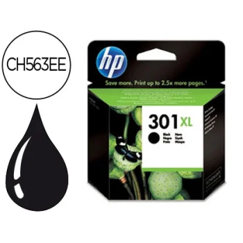 Cartutx tinta original HP 301XL CH563EE negre