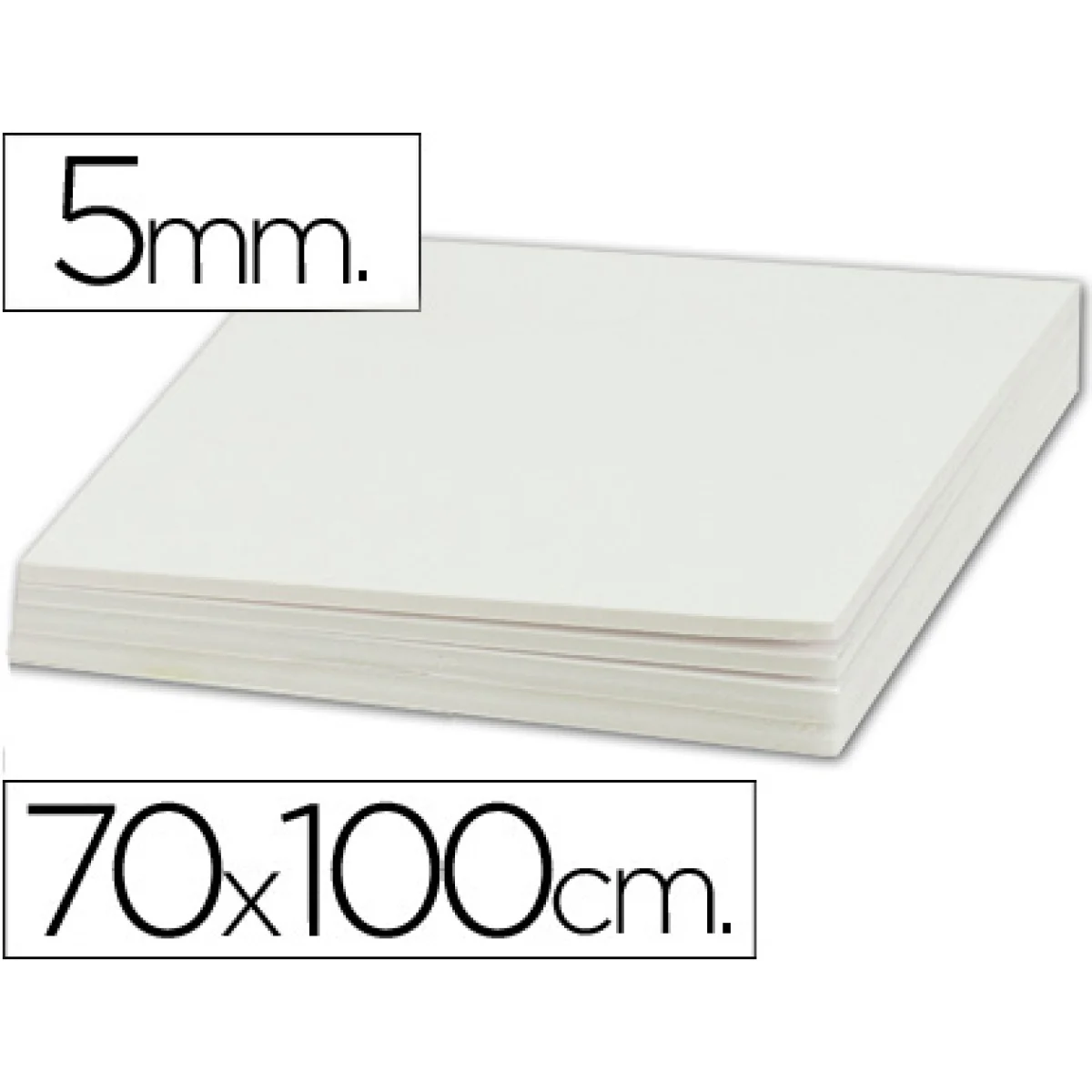 Cartró ploma 70x100 5mm classic blanc Canson