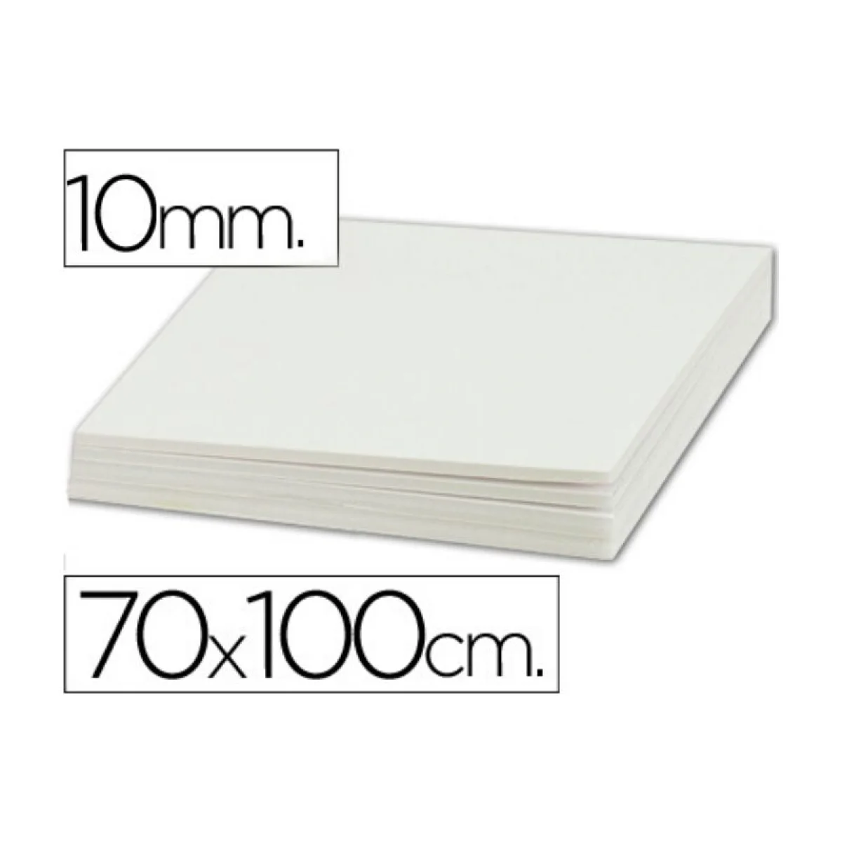 Cartró ploma 70x100 10mm classic blanc Canson