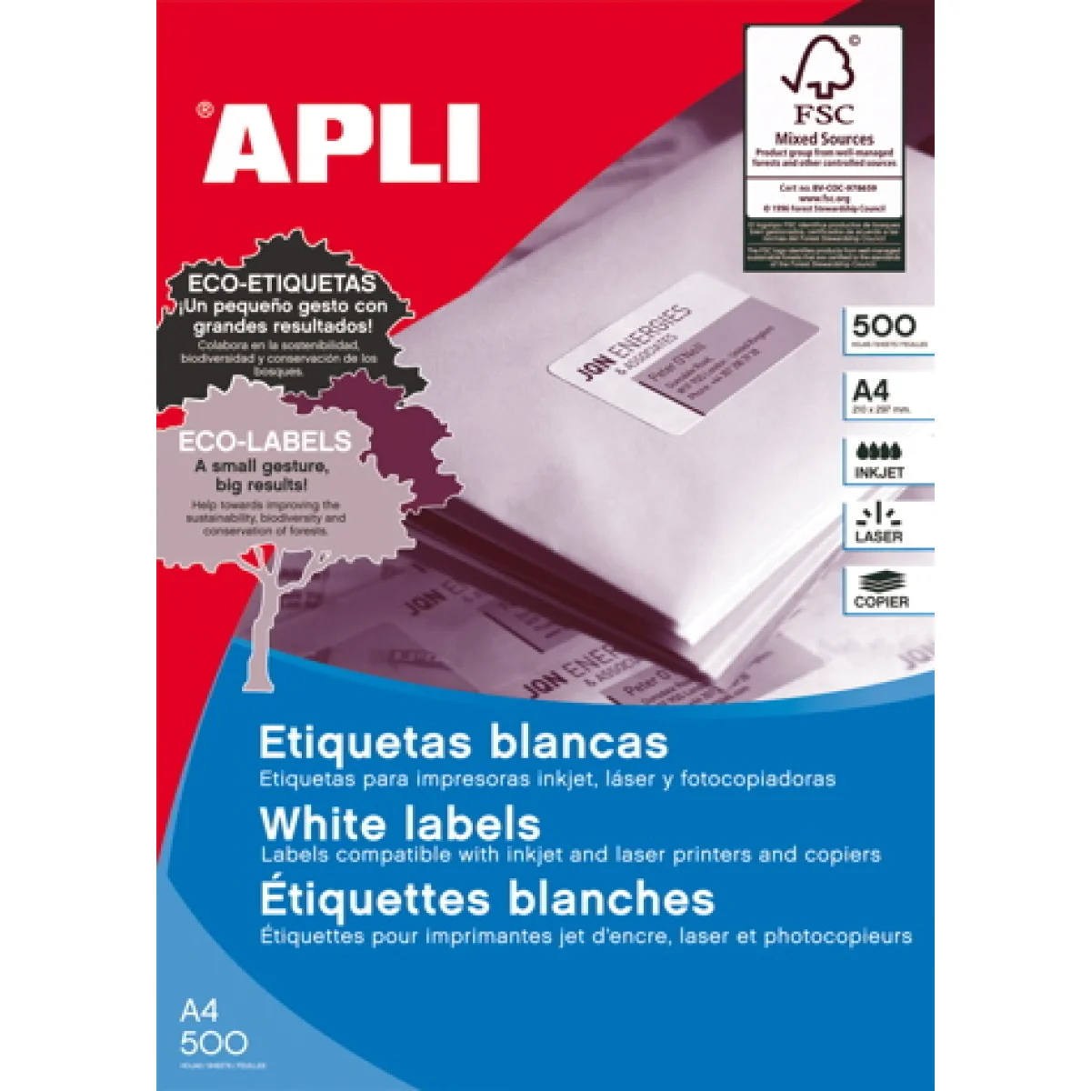 Etiquetes A4 150x100 Apli 11683 -p 10-