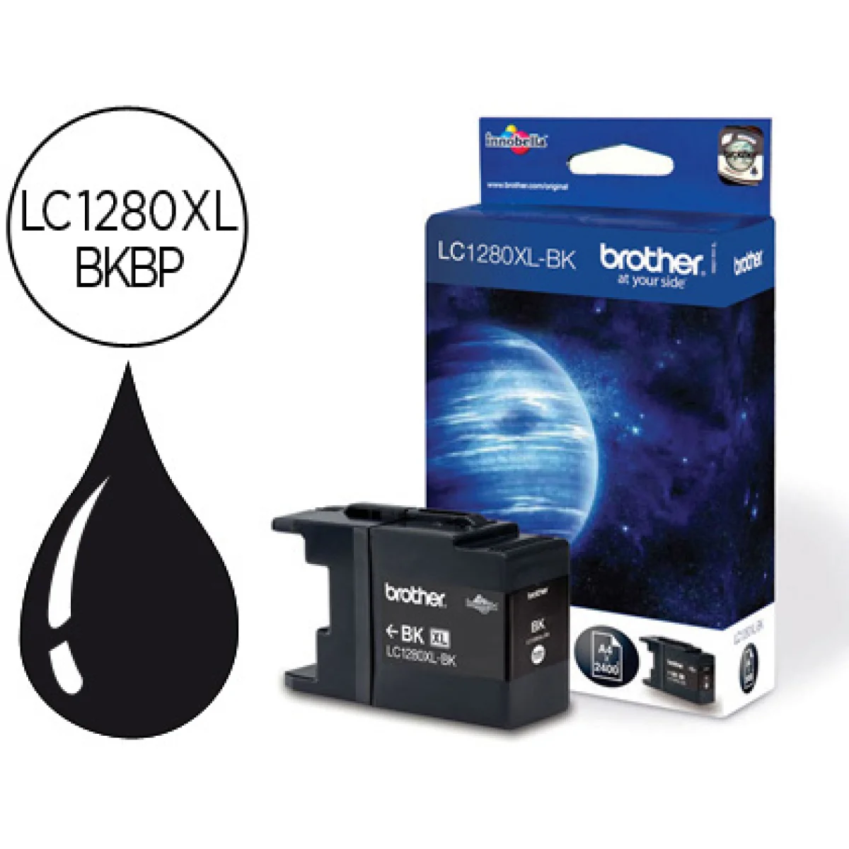 Cartutx tinta original Brother LC-1280XLBK negre
