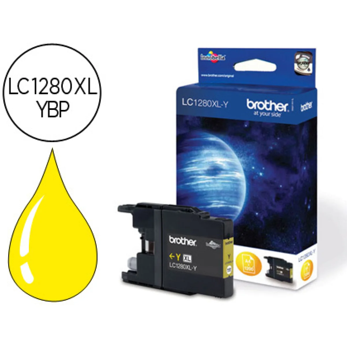 Cartutx tinta original Brother LC-1280XLY groc