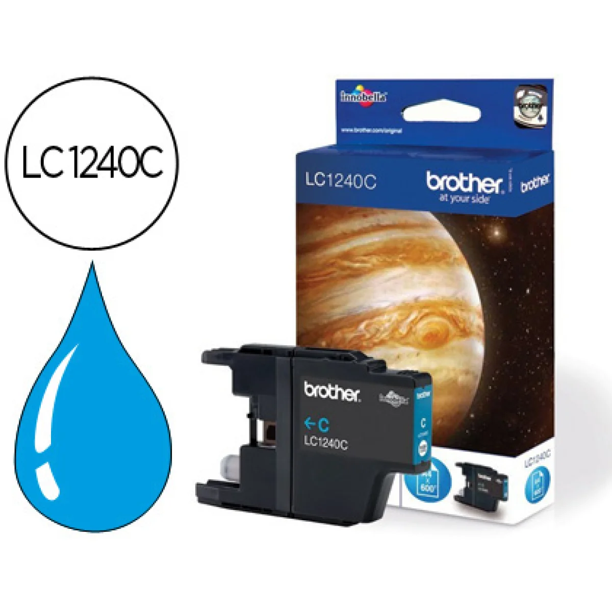 Cartutx tinta original Brother LC-1240C cian
