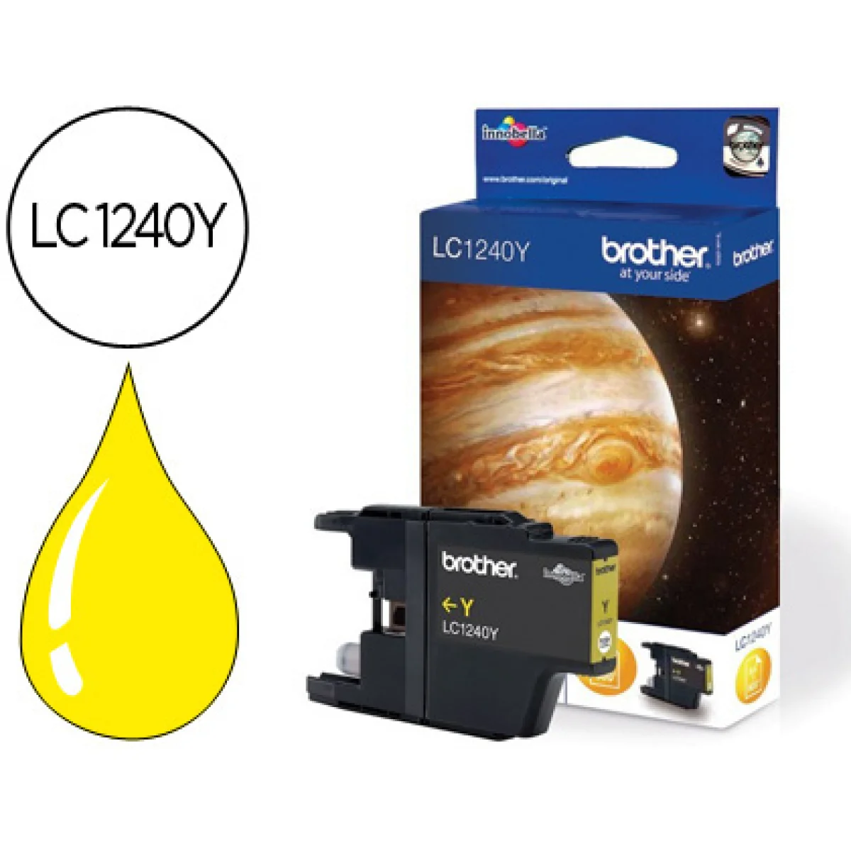 Cartutx tinta original Brother LC-1240Y groc